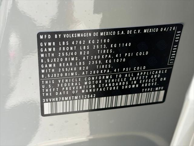 2026 Volkswagen Tiguan SE R-Line Black