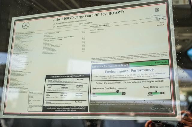 2026 Mercedes-Benz Sprinter 3500XD High Roof 4-Cyl Diesel HO