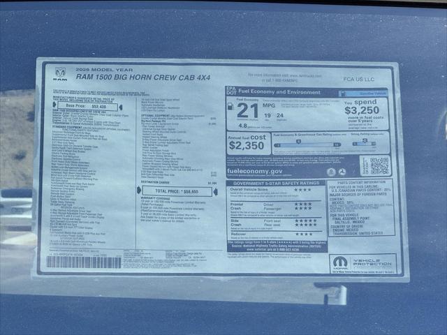 2026 Ram 1500 Big Horn Crew Cab 4x4 57 Box