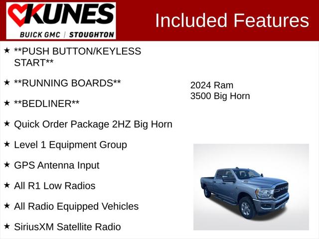 2024 Ram 3500 Big Horn Crew Cab 4x4 8' Box