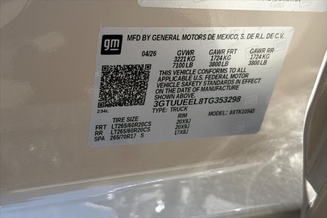 2026 GMC Sierra 1500 Crew Cab, Short Bed, AT4, 4WD