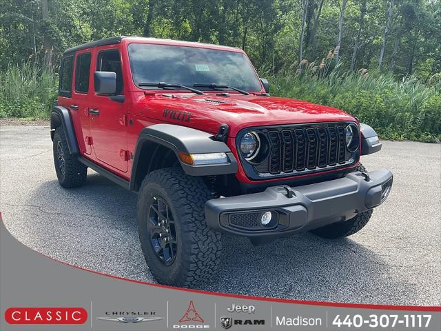 2026 Jeep Wrangler 4-Door Willys 4x4 for sale in Madison, OH