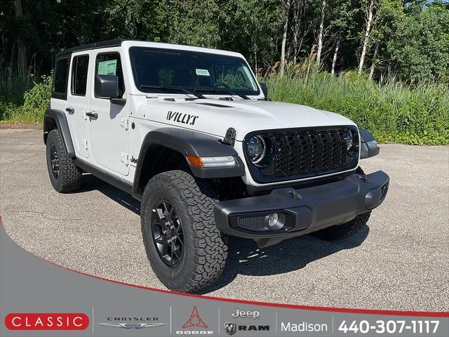 2026 Jeep Wrangler 4-Door Willys 4x4 for sale in Madison, OH
