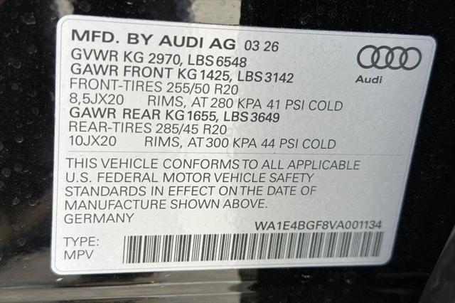 2027 Audi Q6 e-tron Sportback Premium Plus