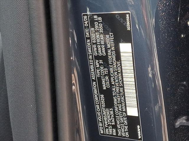 2026 Volvo XC90 Plug-In Hybrid Ultra Dark Theme, T8 AWD, Electric/Gasoline, 6 Seats