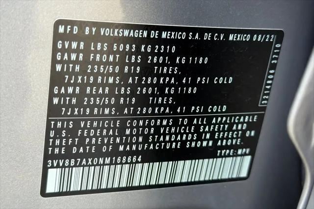 2022 Volkswagen Tiguan 2.0T SE R-Line Black