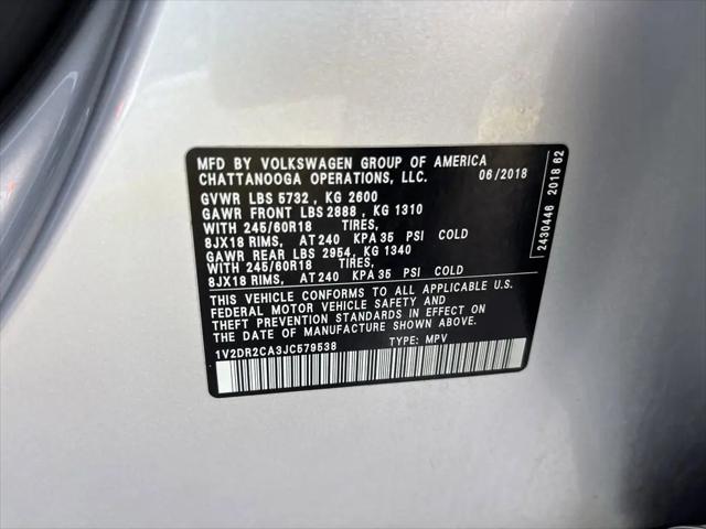 2018 Volkswagen Atlas 3.6L V6 SE