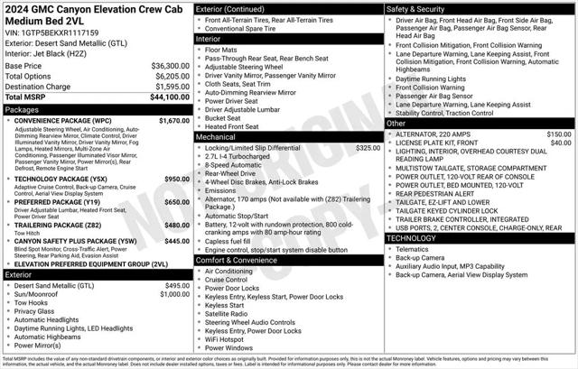 2024 GMC Canyon 2WD Elevation for sale in White Plains, NY