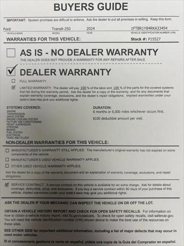 2024 Ford Transit Cargo Van T-250