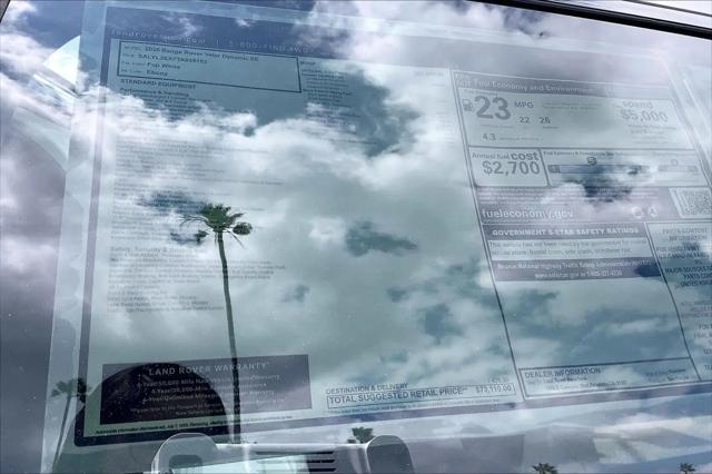 2026 Land Rover Range Rover Velar P250 Dynamic SE