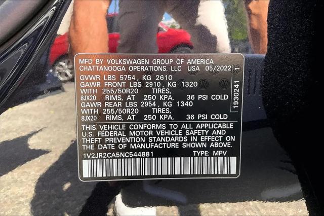 2022 Volkswagen Atlas 3.6L V6 SE w/Technology
