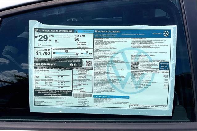 2026 Volkswagen Jetta GLI Autobahn