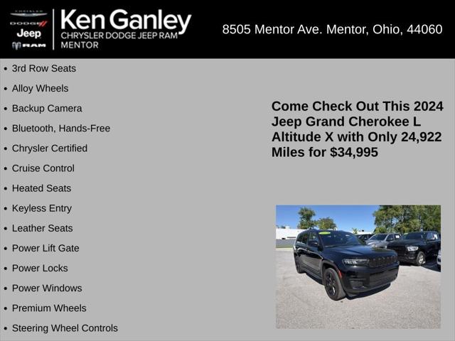 2024 Jeep Grand Cherokee L Altitude X 4x4
