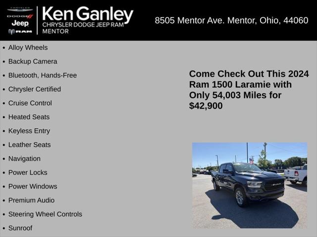2024 Ram 1500 Laramie Crew Cab 4x4 5'7" Box