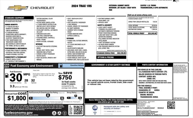 2024 Chevrolet Trax FWD 1RS