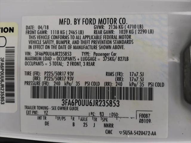 2018 Ford Fusion Hybrid S