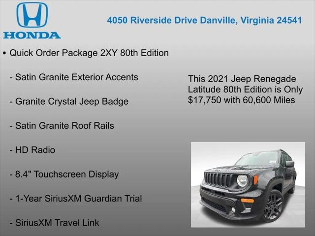 2021 Jeep Renegade 80th Anniversary 4x4