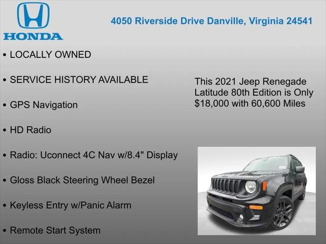 2021 Jeep Renegade 80th Anniversary 4x4