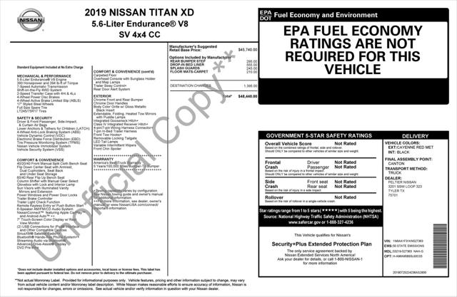 2019 Nissan Titan XD SV Gas