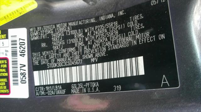 2012 Toyota Sienna XLE 7 Passenger
