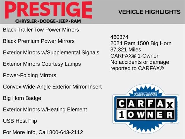 2024 Ram 1500 Big Horn Crew Cab 4x4 5'7" Box