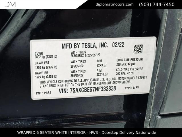 2022 Tesla Model X Plaid Tri Motor All-Wheel Drive