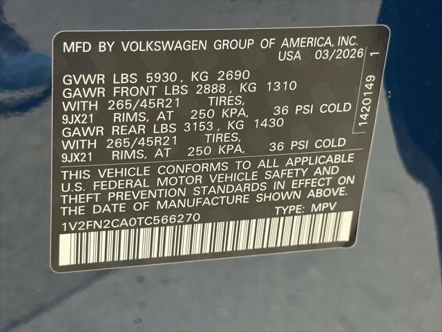 2026 Volkswagen Atlas SEL Premium R-Line