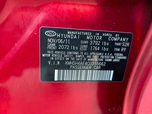 2012 Hyundai Elantra Limited (Ulsan Plant)