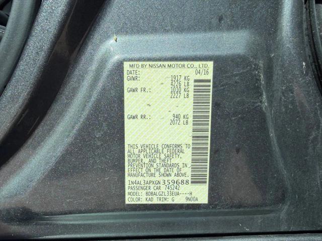 2016 Nissan Altima 2.5 S
