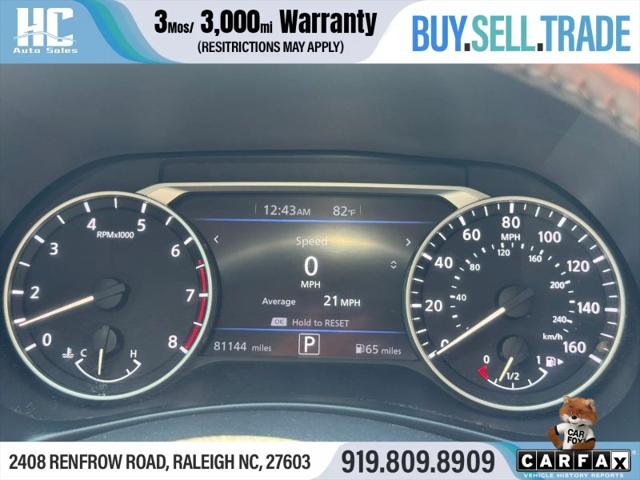 2021 Nissan Sentra SV Xtronic CVT