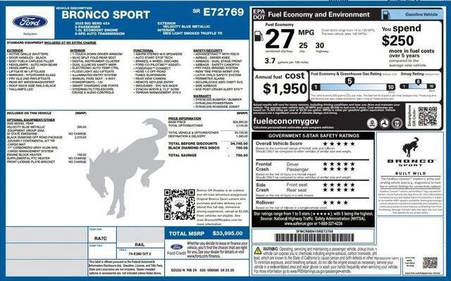 2025 Ford Bronco Sport Big Bend