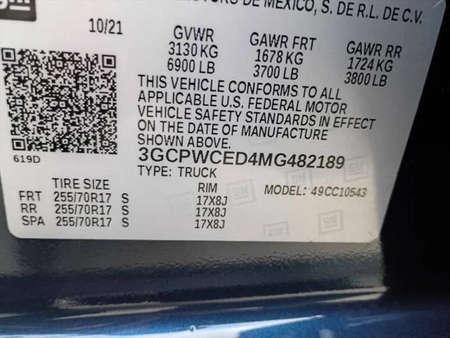 2021 Chevrolet Silverado 1500 2WD Crew Cab Short Bed LT