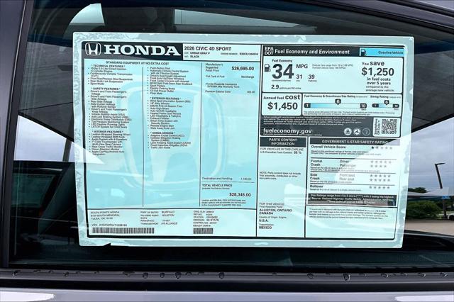 2026 Honda Civic Sport