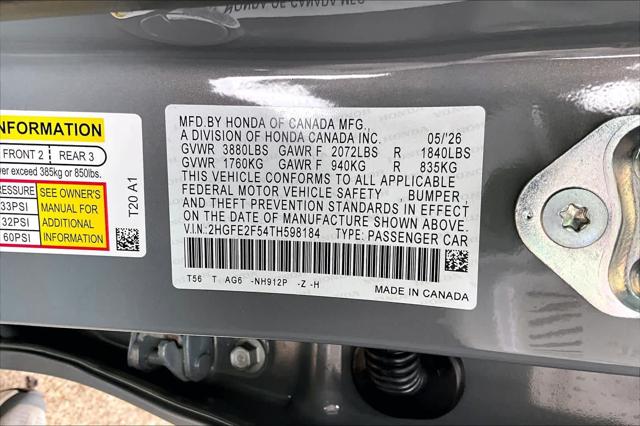 2026 Honda Civic Sport