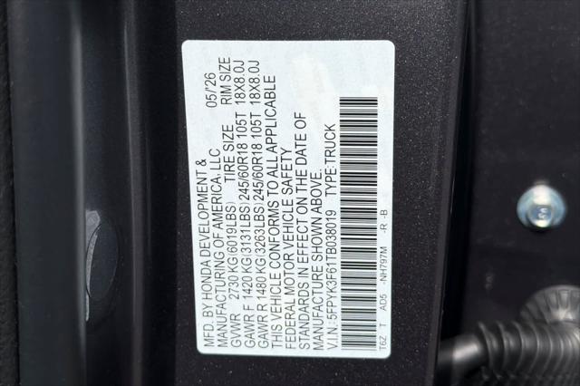2026 Honda Ridgeline TrailSport