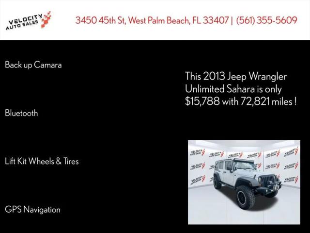 2013 Jeep Wrangler Unlimited Sahara