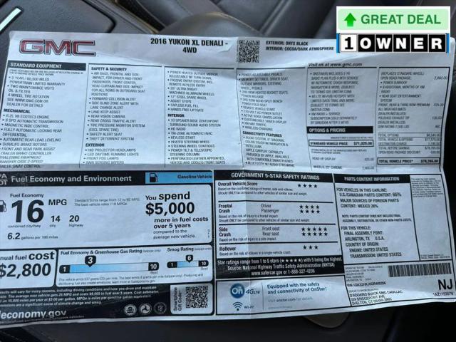2016 GMC Yukon XL Denali