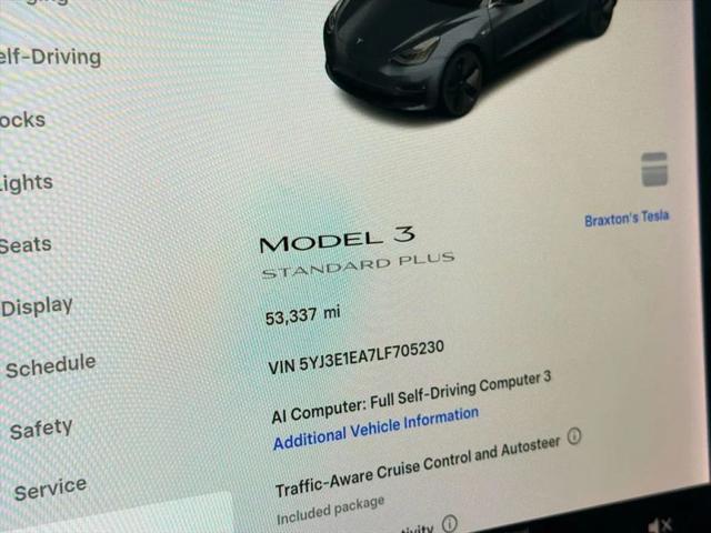 2020 Tesla Model 3 Standard Range Plus Rear-Wheel Drive