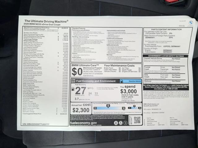 2026 BMW M235 Gran Coupe xDrive