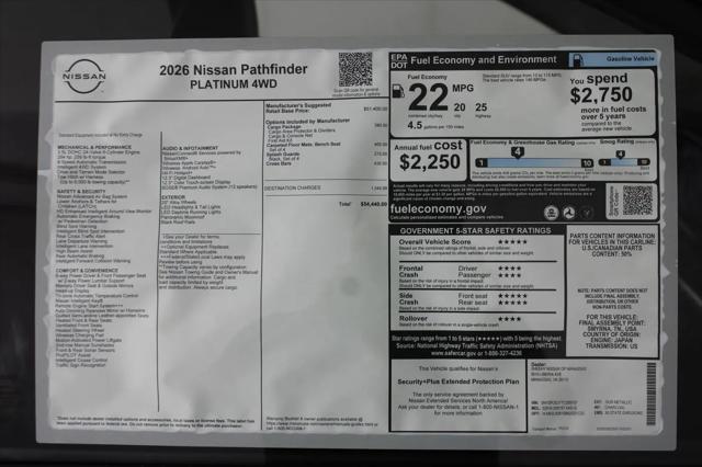2026 Nissan Pathfinder Platinum