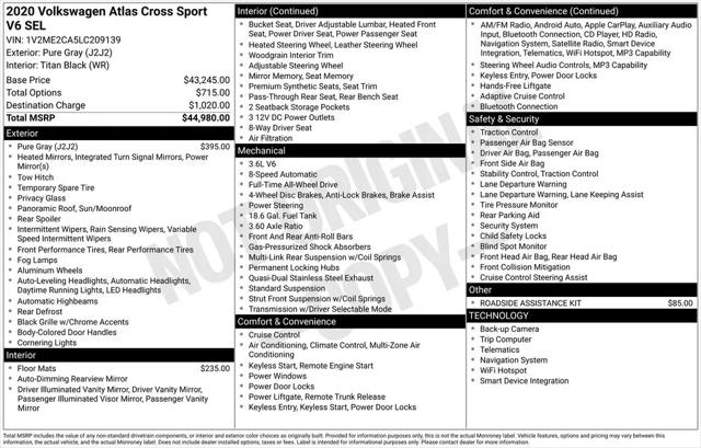 2020 Volkswagen Atlas Cross Sport 3.6L V6 SEL for sale in Tinley Park, IL