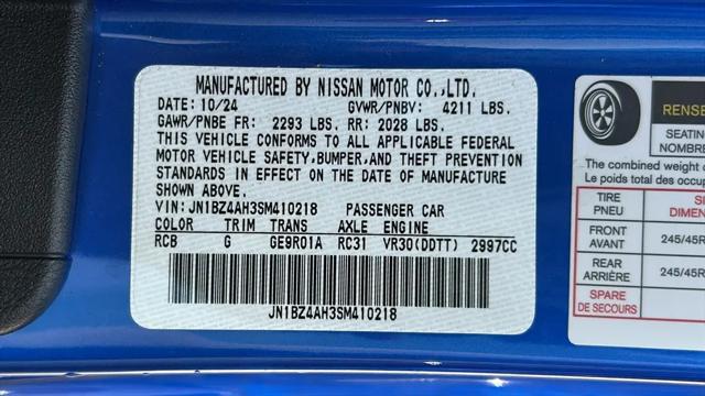 2025 Nissan Z Sport Automatic Transmission