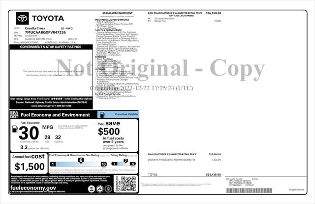 2023 Toyota Corolla Cross LE