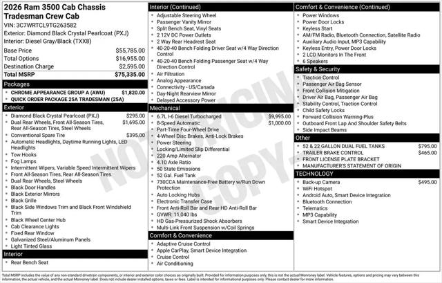 2026 Ram 3500 Tradesman/Big Horn