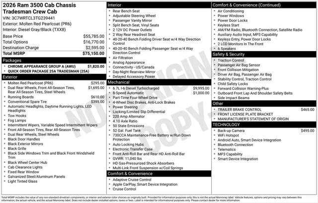 2026 Ram 3500 Tradesman/Big Horn