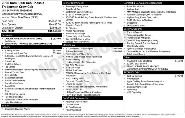 2026 Ram 5500 Tradesman/Big Horn