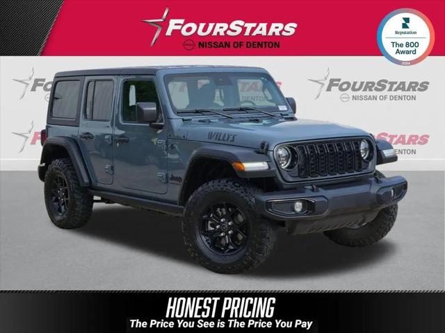 2024 Jeep Wrangler 4-Door Willys 4x4 for sale in Corinth, TX