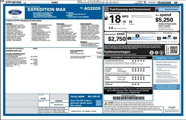 2026 Ford Expedition Max Platinum MAX