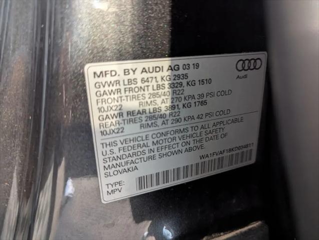 2019 Audi Q8 55 Premium