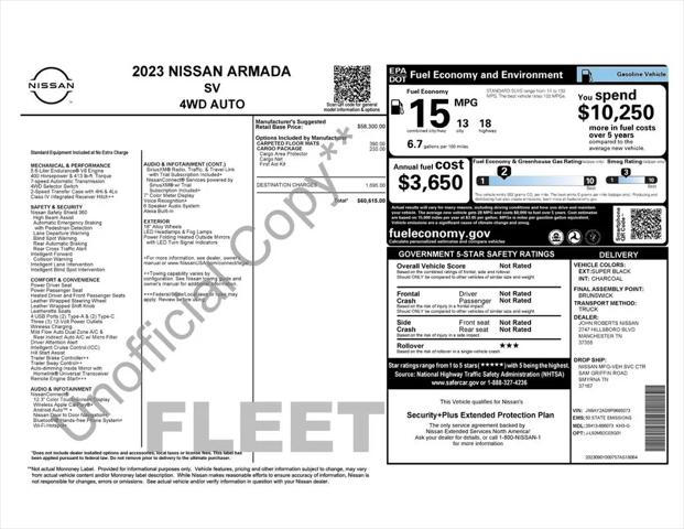 2023 Nissan Armada SV 4WD